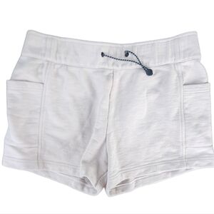 Zella Small Cotton Terry Cloth Shorts‎ Drawstring 100% Cotton Cream Color